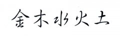 “金木水火土”商标撤销复审案